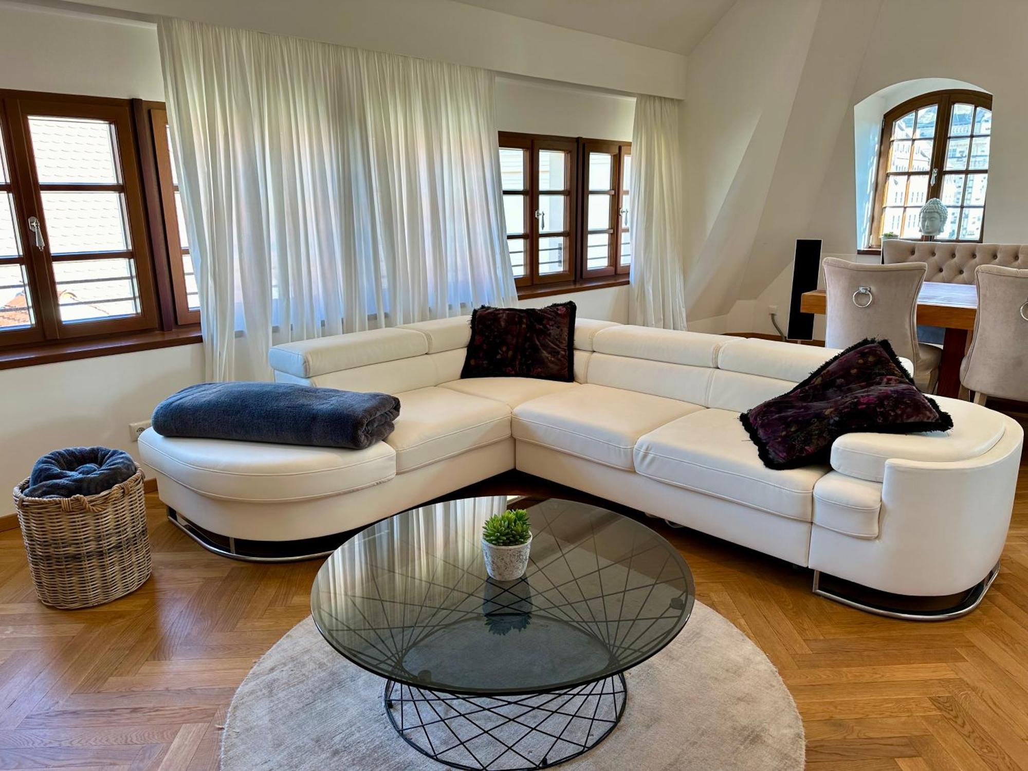 Luxus Suite Mit Einmaligem Blick Auf Die Frauenkirche Dresden Buitenkant foto